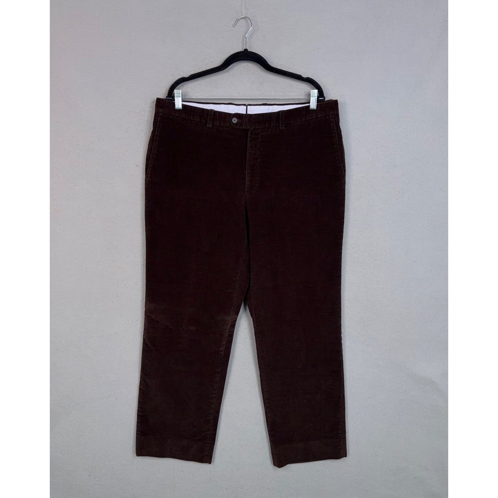 Duca Visconti Corduroy Pants Mens 38 Brown Trousers Classic Preppy Quiet Luxury